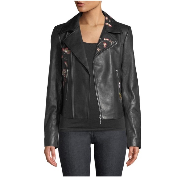Elie Tahari Jackets & Blazers - Elie Tahari Black Mae Lamb Leather Moto Jacket Elie Tahari Jackets & Blazers - Elie Tahari Black Mae Lamb Leather Moto Jacket